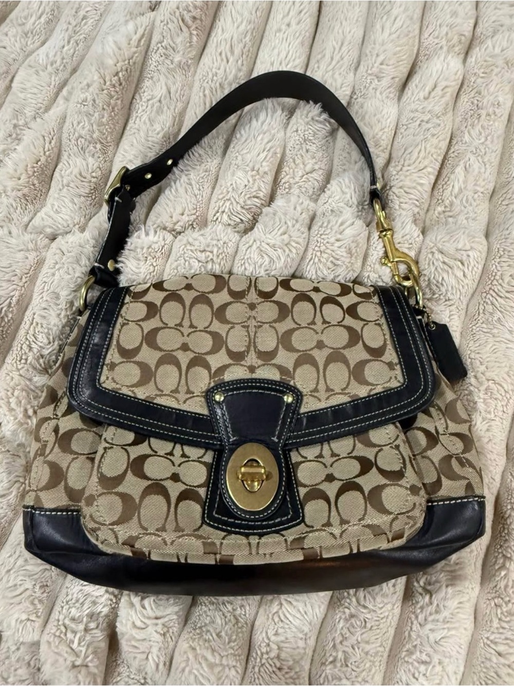 Coach Legacy Ali Turn Lock Shoulder Bag